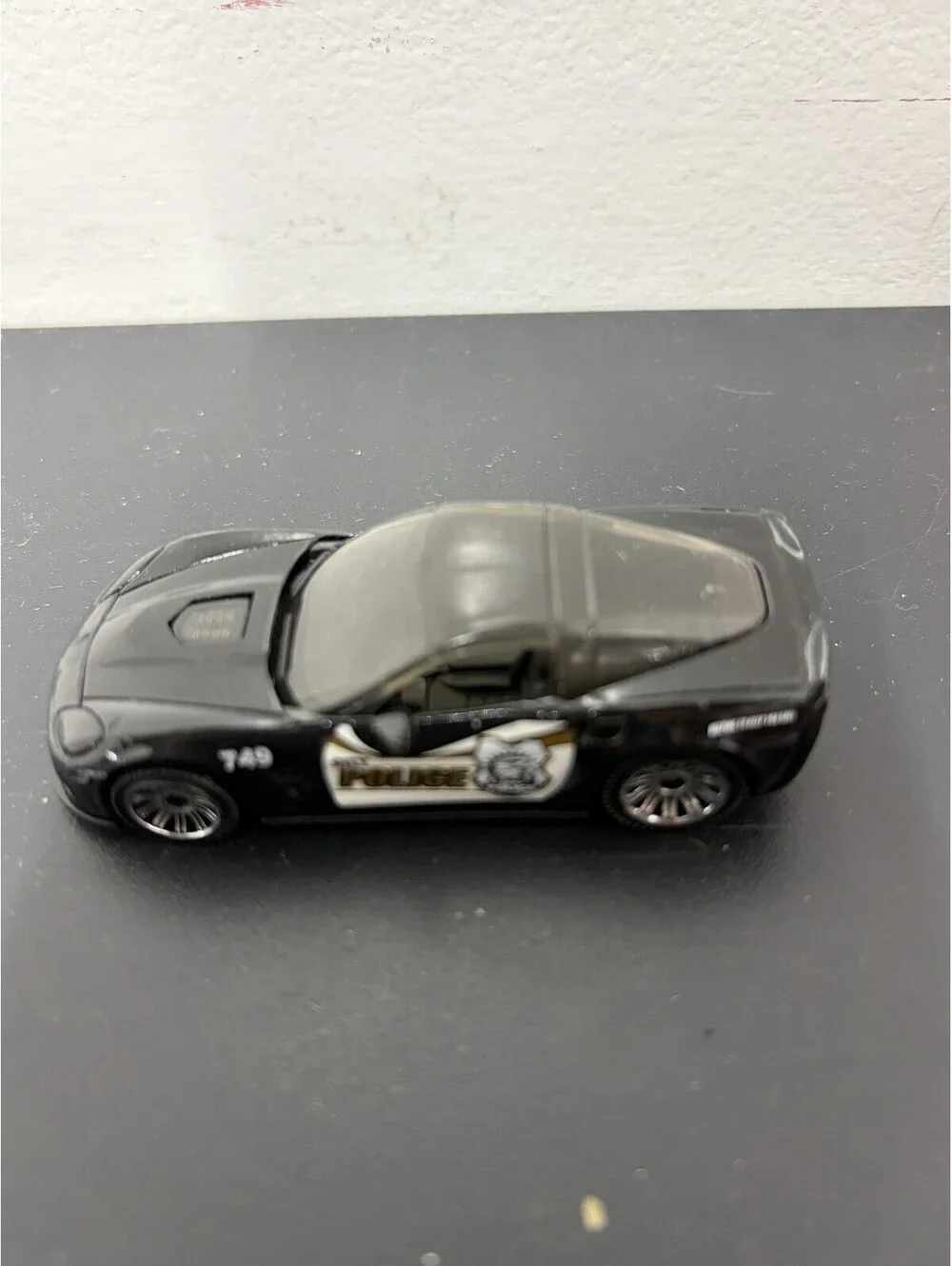 Matchbox 2008 Black CHEVY CORVETTE ZR1 Police Car